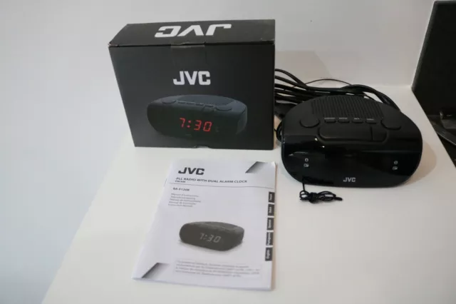 Radio-réveil  AM/FM JVC noire