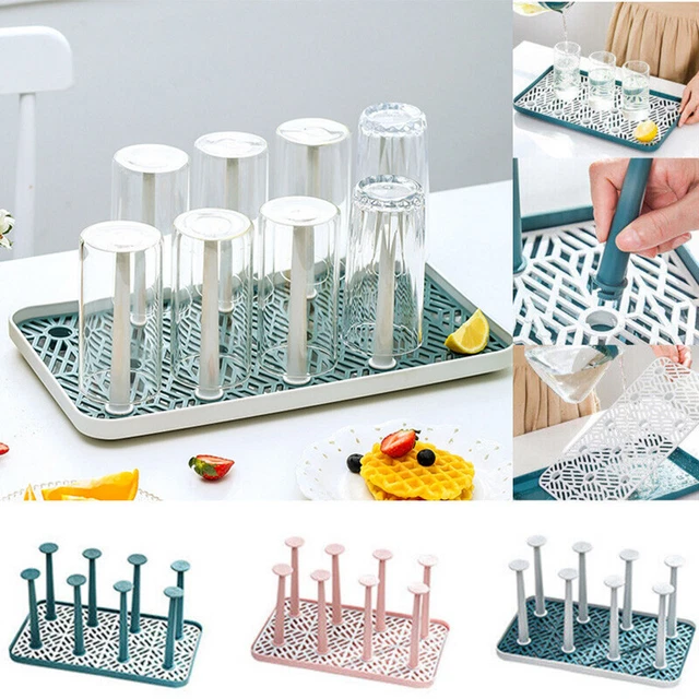 Removable Cup Mug Drying Rack Drinking Glass Bottle Drainer Dryer Holder Stand