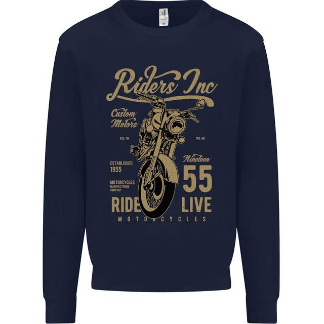 Felpa Maglione Maglione Bicicletta Cafe Racer Bicicletta Bambini Riders Inc 2