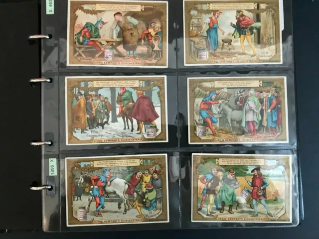 trade cards Liebig the Eulenspiegel I  S463 - 1895 full set