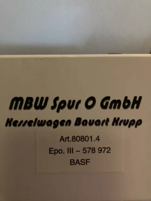 80801.4  MBW Spur 0  Kesselwagen Bauart Krupp „BASF“