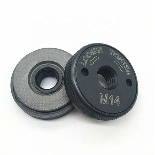 Herramientas de placa de presión duradera amoladora angular M14 negra + sujeción de tuerca plateada