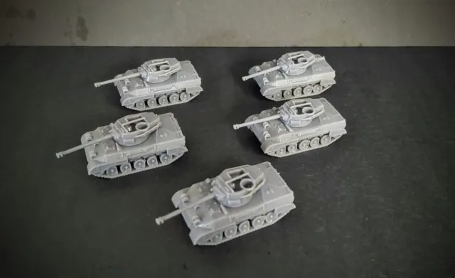 Flames of War U.S. M18 Hellcat Tank Destroyer Platoon lot X5 resin