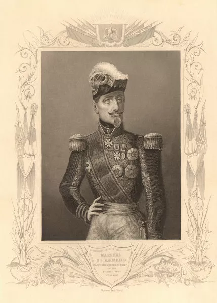 CRIMEAN WAR. Marshal Armand-Jacques Leroy de Saint-Arnaud, French Army 1860