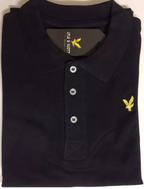 Brand New Lyle And Scott Short Sleeve Elegant Solid Polo Shirt