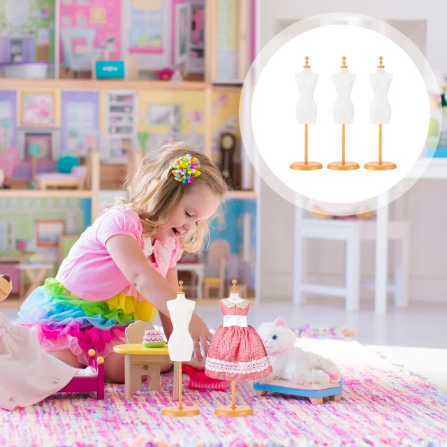 4 Pcs Support De Modèle Poupée Mini Présentoir Rack D'affichage