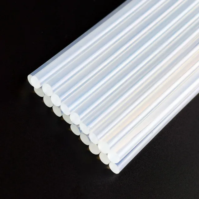 200pc Hot Melt Glue Gun Stick 7/16x8" Clear White High Adhesive Sticks 11X200mm