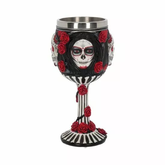 Nemesis Now Sugar Skull Goblet James Ryman Day of The Dead Gothic Gift 19.5cm