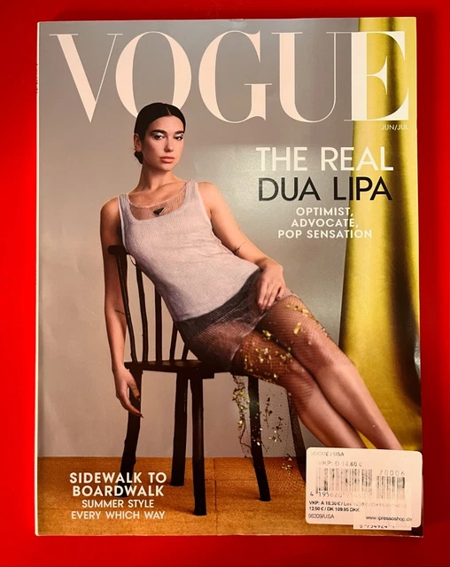☆ DUA LIPA on cover VOGUE USA, Magazine June July 2022 EUR 14