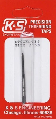 K&S 437 Size 2-56 Precision Threading Tap