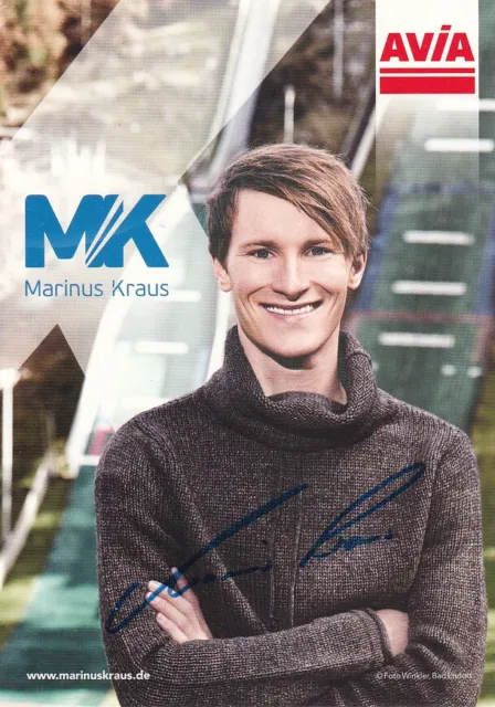 Marinus KRAUS - Deutschland, Gold Olympia 2014 Skispringen, Original-Autogramm!