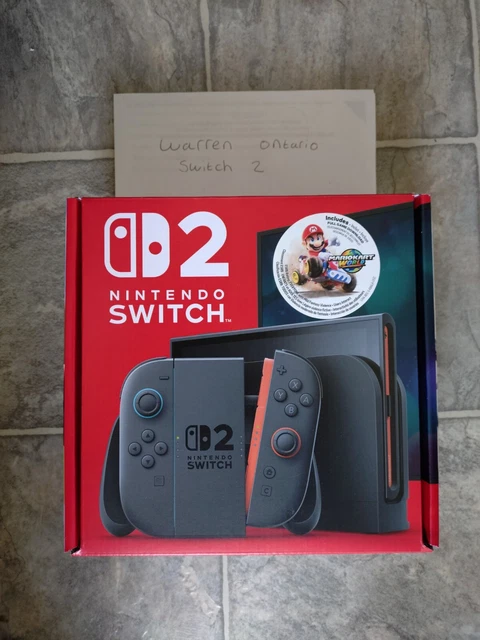 NINTENDO SWITCH 2 Console Mario Kart World Bundle BRAND NEW IN HAND ...