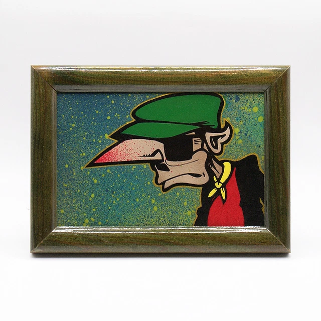 Gouache Originale Guy Roberty - Père Noël Chauffage Central - 1943