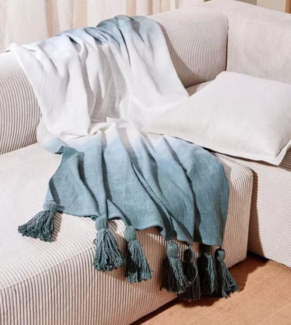 ADAIRS MERCER Reid Luxury Collection Textured Knit Throw Blanket Chair Lounge 30.00 PicClick AU