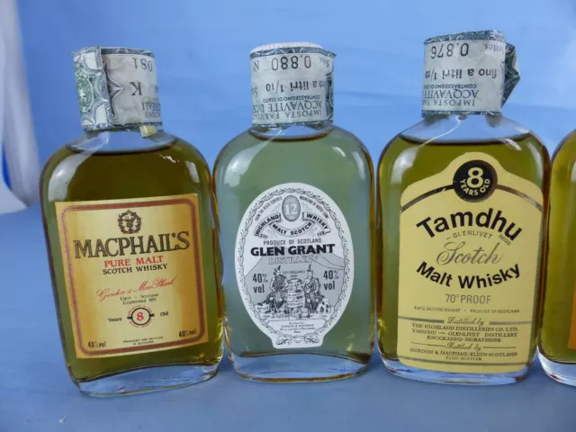 Lot de 6 mignonnettes WHISKY Macphail's Glen Grant Tamdhu Linkwood Strathglen 2