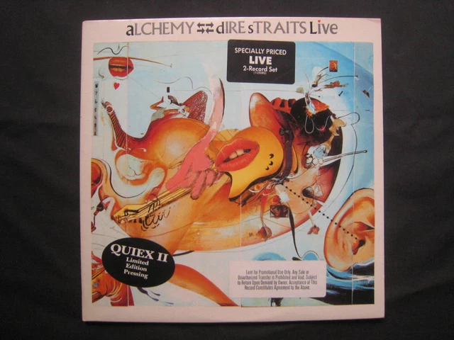 Quiexii Extremely Beautiful Plate Us Promo 2Lp Dire Straits Alchemy Live Dyer Ma