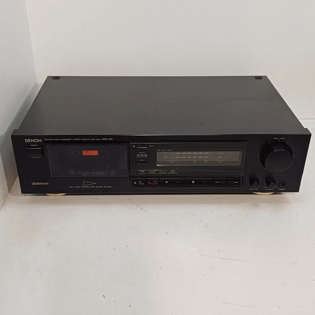 DENON DRM400 STEREO Cassette Tape Deck Percision Audio Component Full