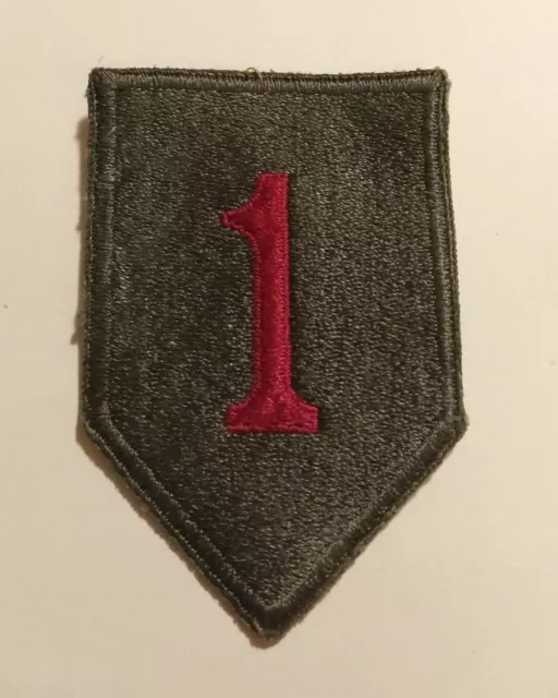 MP009-WW2 US Army 1st Infantry Division Cloth Patch