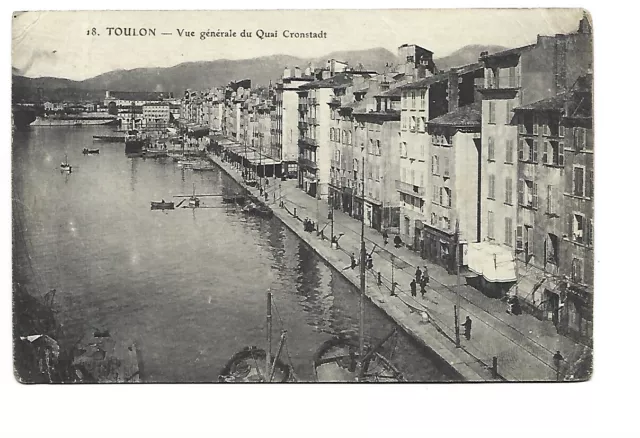 83 Toulon General View Of The Quai Cronstadt