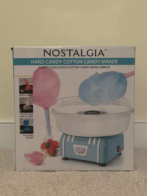 Nostalgia Hard & Sugar Free Candy Cotton Candy Maker, Aqua