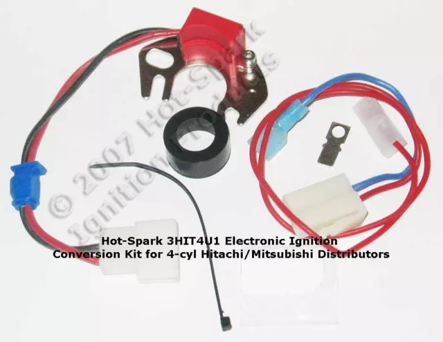 Electronic Ignition Conversion: 4-cyl Hitachi Points-based Distributor - 3HIT4U1