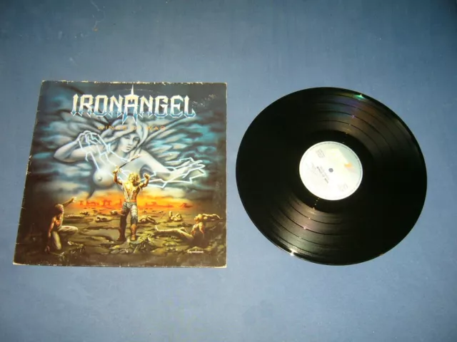 IRON ANGEL --- very rare original 1986 WINDS OF WAR LP!!! speed heavy metal