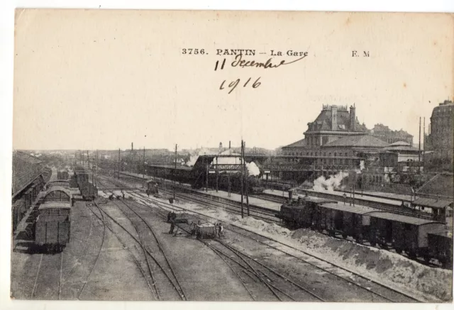 93 @ Old Pantin Postcard - La Gare @ Animee @ Top Cpa