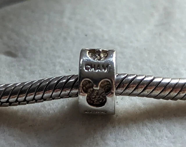 Chamilia Disney Mickey Mouse Spacer Charm Sterling Silver - two available