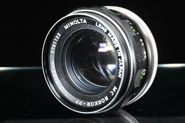 Objectif MINOLTA MC ROKKOR PF 55 mm F/1.7 [TEL QUEL] Expédition rapide en 1...