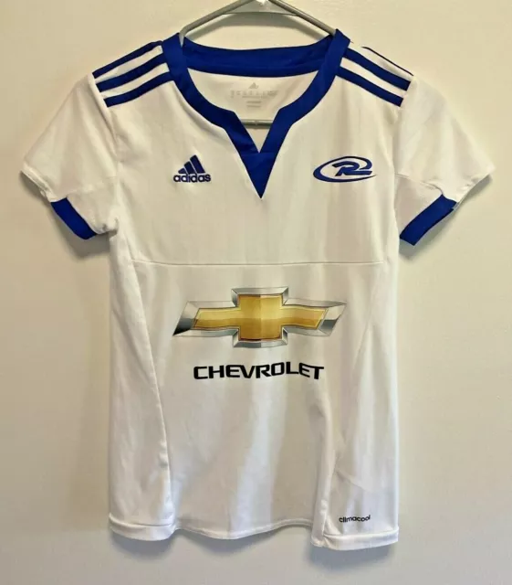 Adidas Chevrolet Climacool White Blue Soccer Jersey Size 2XS Youth