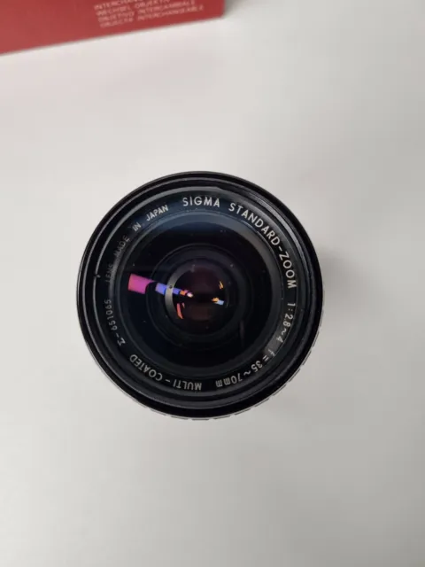 Sigma Standard Zoom Camera Lens 35mm 1:28~4 F=35~70mm 2