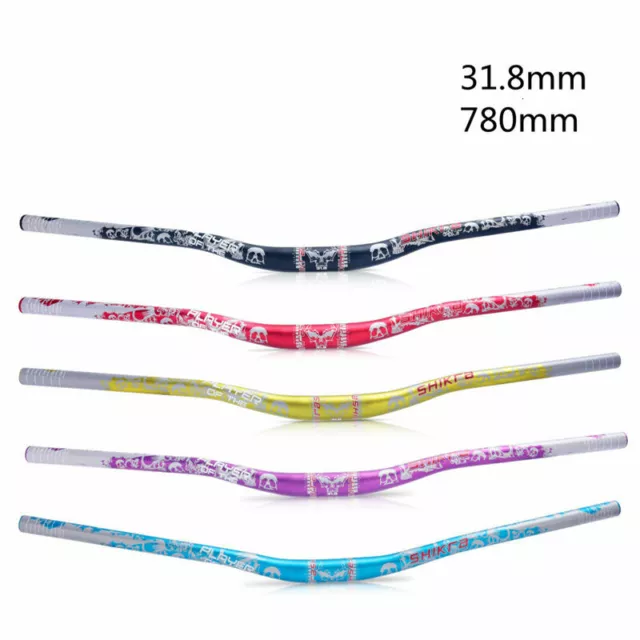 780MM Handlebar Aluminum Alloy 31.8mm Lightweight Long Riser Bars MTB Road Bike