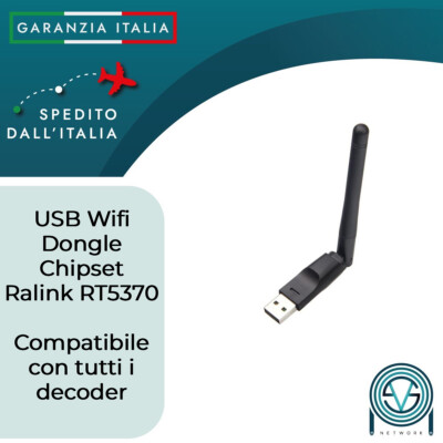 Amiko USB WiFi DONGLE AMIKO FERGUSON EDISION BWARE ZGEMMA CLOUD IBOX RT5370 150Mbps 
