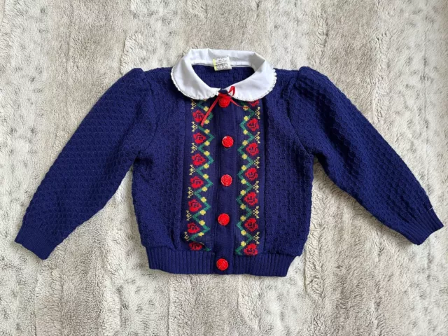 Vintage Baby Girl Sweater Size 2 Years