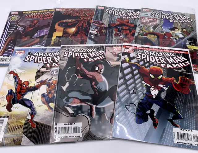 Lot (7) Marvel Comics The Amazing Spider-Man Family Comic Book Issues