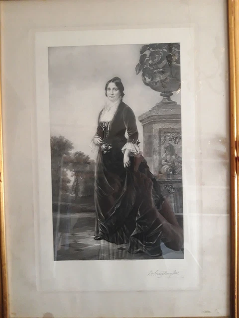 FIRST  LADY LUCY WEBB HAYES incisione storica prima  firts lady d'America