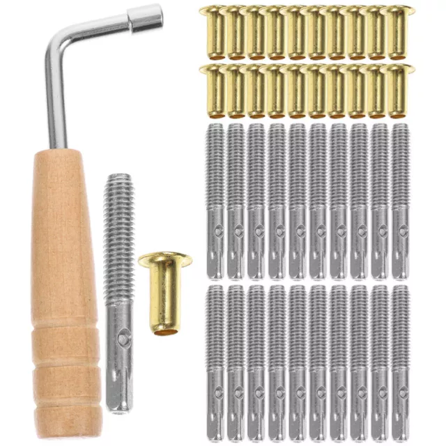 24 Lyre Tuning Pins & Wrench Kit for Small Harp 3