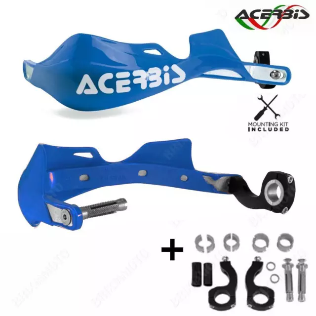 Paar Handschutz ACERBIS Rallye Pro Blau Für Yamaha 125 Tt 2000-2017