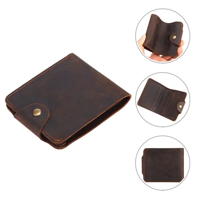 Portafoglio Assegni Porta Assegni In Pelle Vacchetta - Custodia Lunga Con Protezione RFID, 4 Scomparti Carte Custodia Libretto Assegni - 6