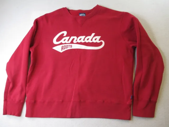 Roots Canada Red Sweatshirt sz L