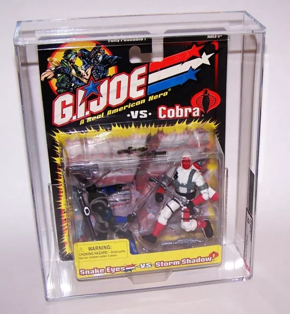 GI Joe vs Cobra Snake Eyes vs Storm Shadow AFA Graded 80 NM Hasbro 2001