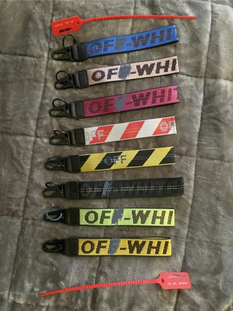 OFF-WHITE Industrial Keychains Nylon BRAND NEW With Branded Zip Tie & Bag Nike