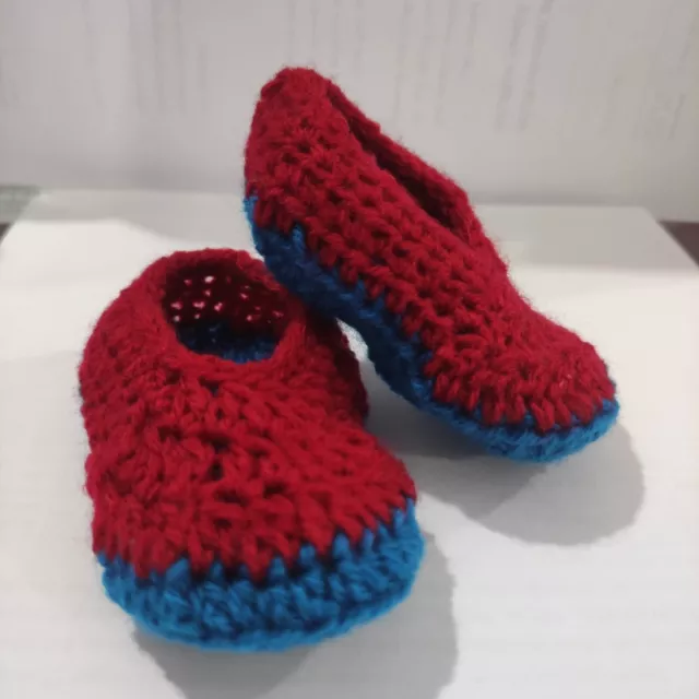 Baby shoes Handmade crochet WOOL baby sneakers slipper booties KNITTING crochet
