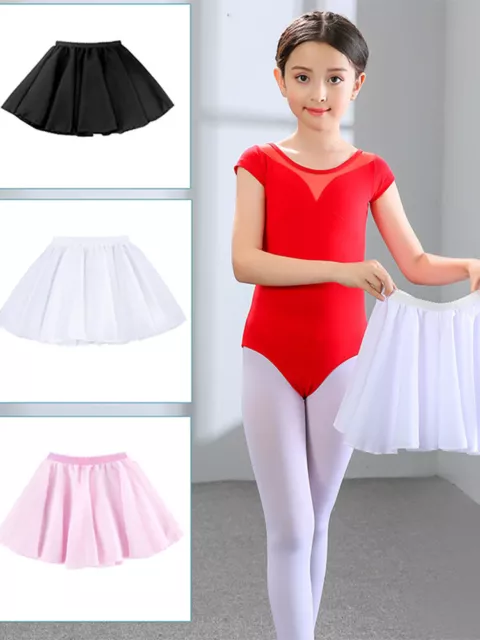Au Stock Child To Adult Girls Ballet Dance Chiffon Warp Skirt Skate Dress Da041 3
