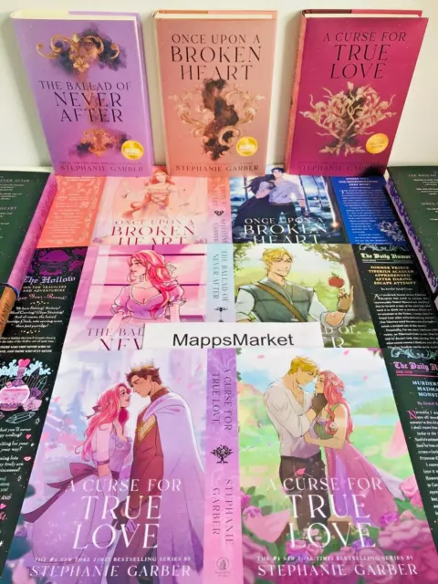 SIGNED Once Upon a Broken Heart Series 1/1 B&N EXCLUSIVE + Preorder Dust Jackets