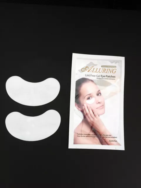 Alluring Under Gel Eye Patches Pads Lint free x50 Eyelash Extensions (banana)
