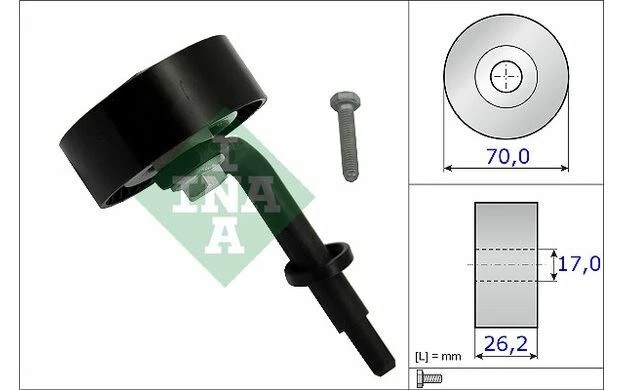 INA Galet tendeur (courroie d'accessoire) pour BMW Série 3 5 X3 531 0783 10