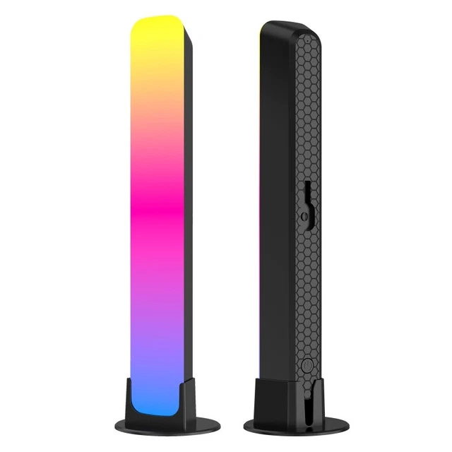 2x Led Light Bar Voice-Activated Pickup Rhythm Light for Recreation Place