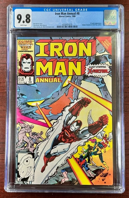 Iron Man Annual #8 CGC 9.8 WP NM/M Marvel 1986 🔥 W Simonson Cover X-Factor App