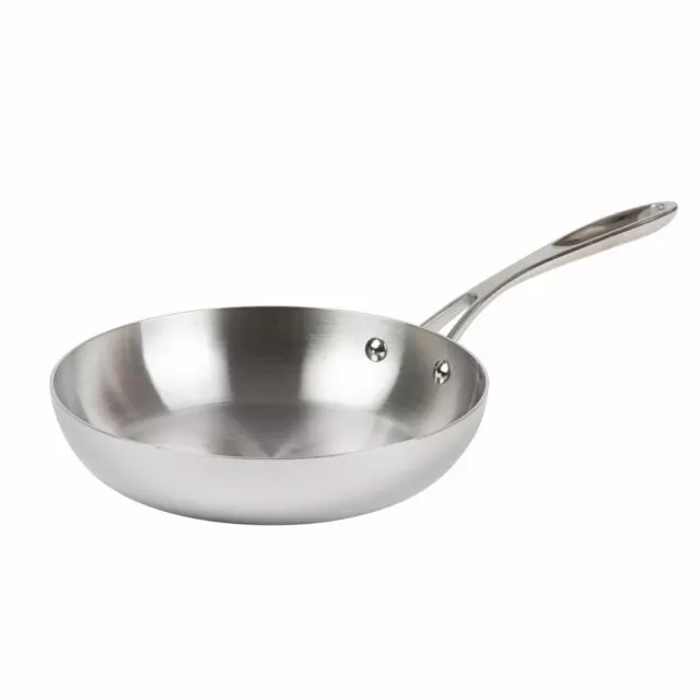 Vogue Tri Wall Frying Pan Made of Stainless Steel and Aluminium - 280mm